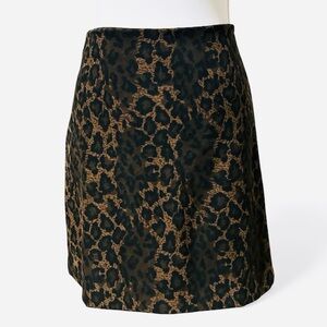 My Michelle Leopard  Print Mini Skirt